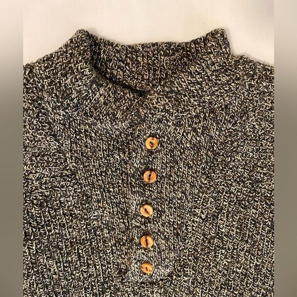 Alps heavy thick knit winter sweater size XL in brown, black, and off-white. - Picture 7 of 8